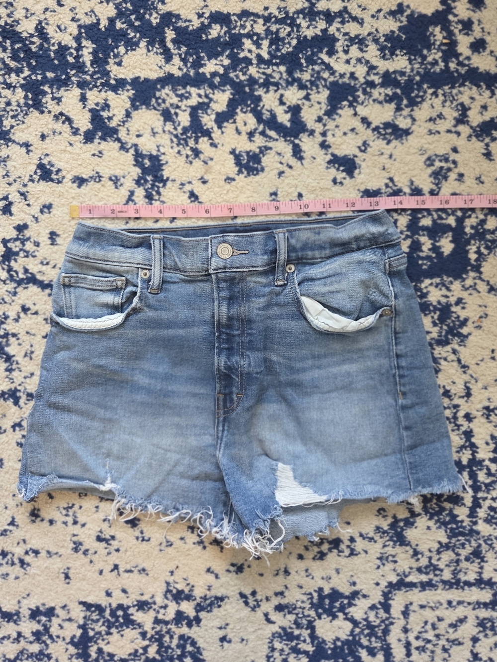 Lucky Brand Light Blue Distressed Denim Cutoff Shorts